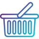 Ícone de uma cesta de compras
